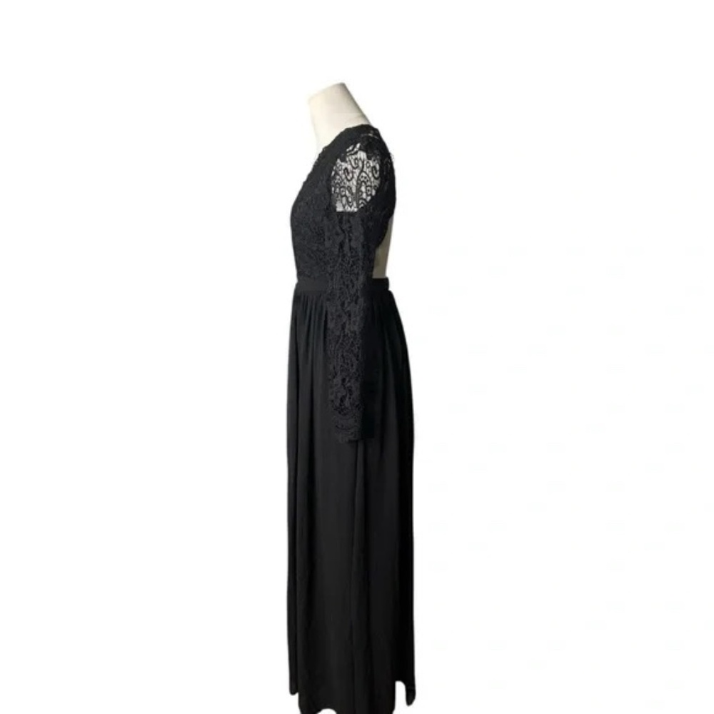 LULULS - Awaken My Love Black Long Sleeve Lace Maxi Dress - Picture 9 of 10